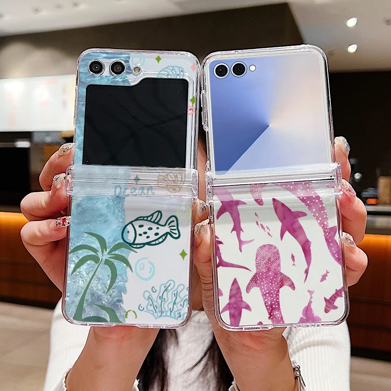 サメスターパターンのスマホケース Samsung Galax - Phone Cases Z Fold 7 のレビューと価格