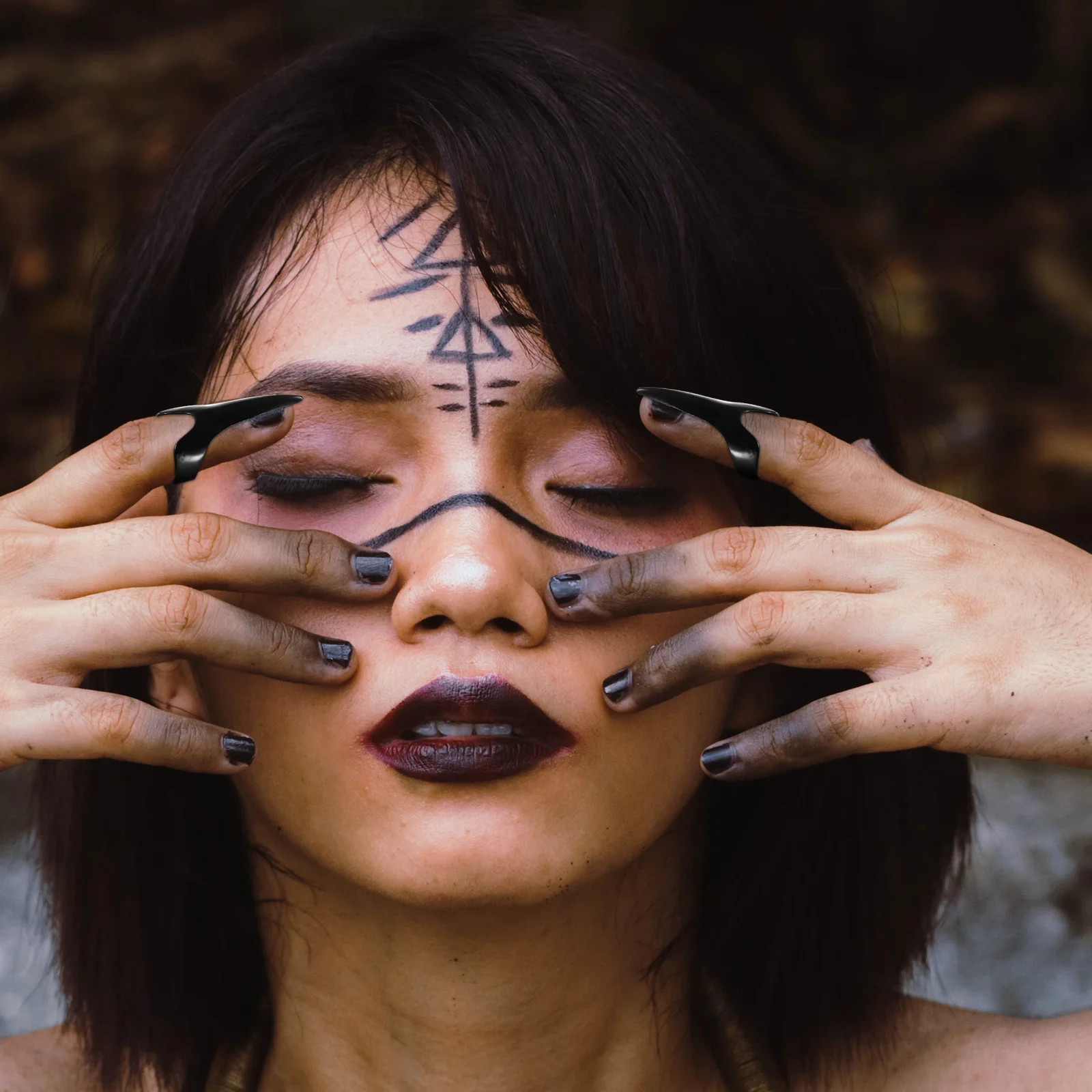 8Pcs Halloween Party Ringe Langlebige Legierung Finger Zubehör Punk Stil Festival Mode Halloween Ringe Finger Zubehör