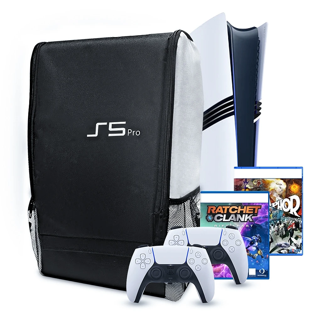 

Carrying Case Bag for PS5 Pro Gaming Console Storage Bag Backpack Organizer Bag Travel Portable Bag Handbag Accessories