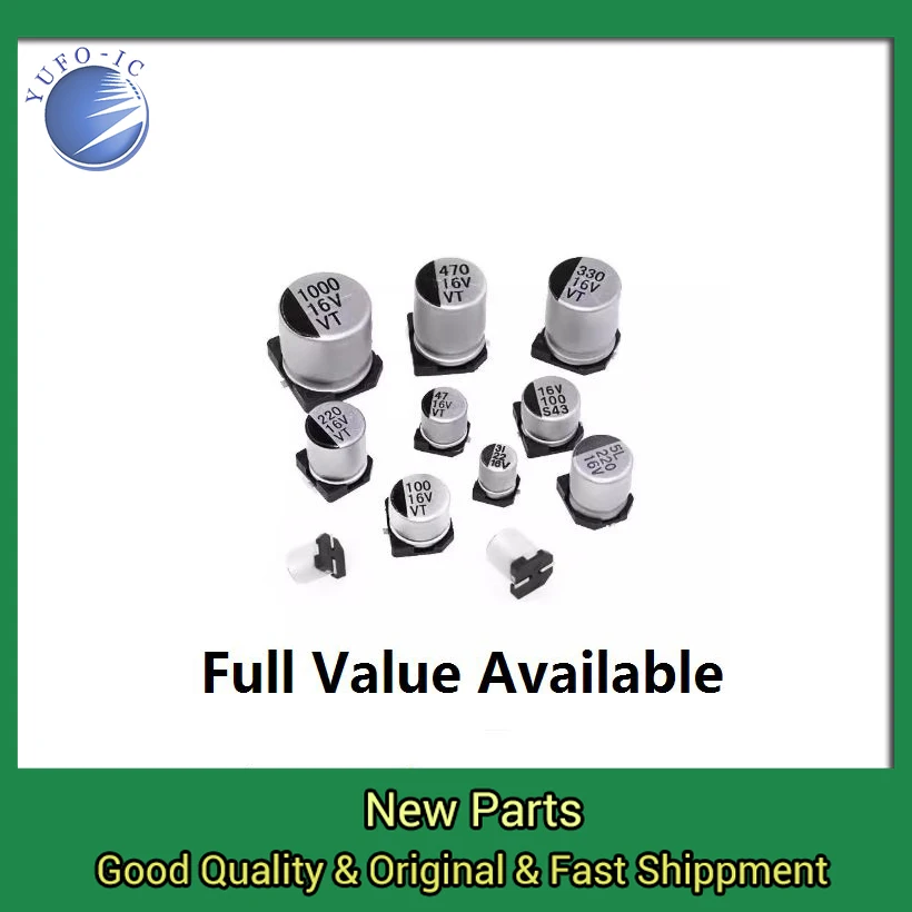 220UF 330UF 470UF 1000UF 47UF 33UF 22UF 10UF 4.7UF 2.2UF 1UF SMD 50V 35V 25V Aluminum Electrolytic Capacitor 16V 10V 100UF 150UF