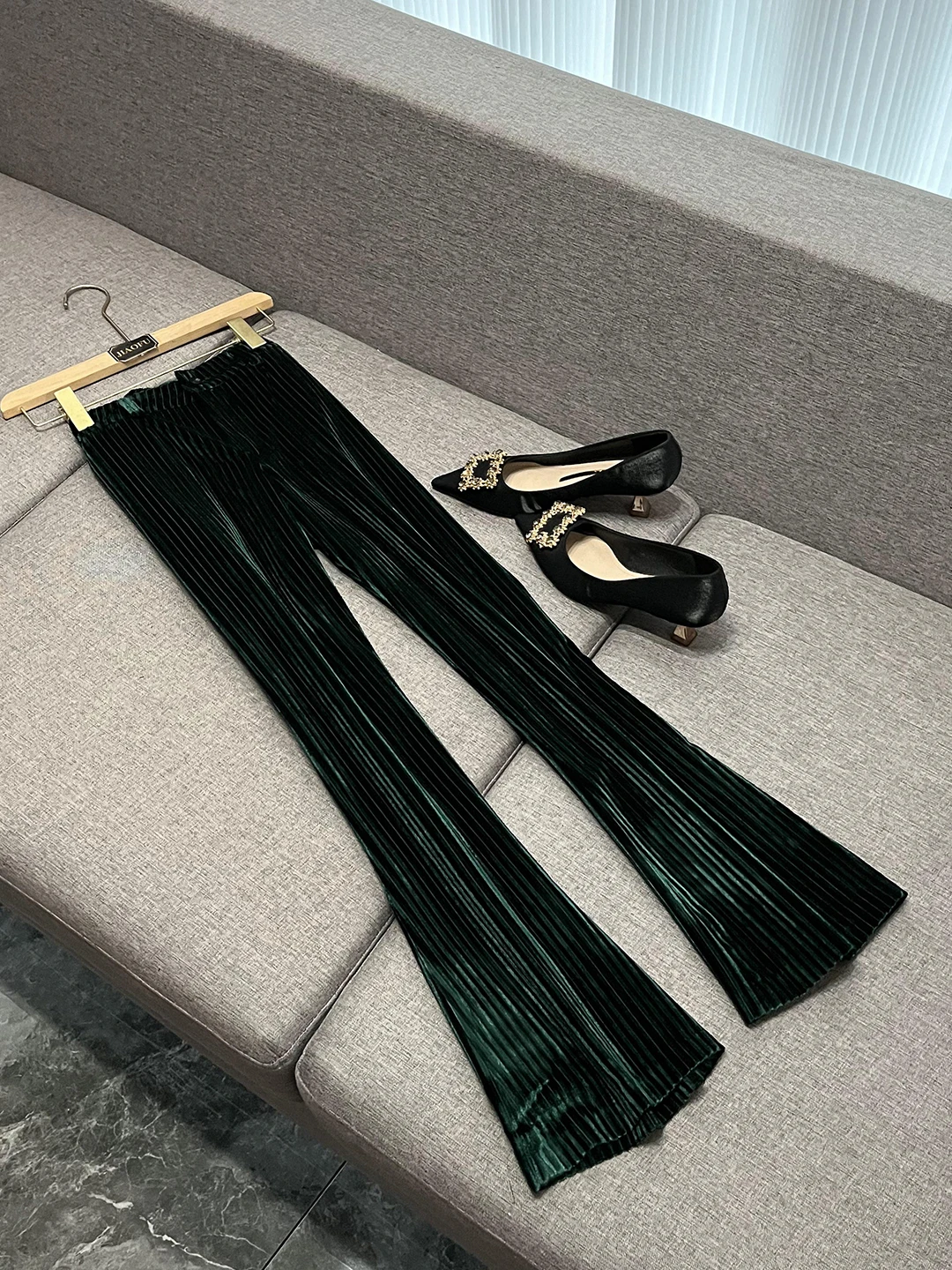 High-end veludo busin terno verão sle faionable vestido de noite feminino conjunto de duas peças para conferência anual