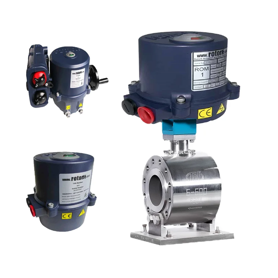 The ROM Range Valve Actuator For ROTORK Valve With Chinese Control Valve