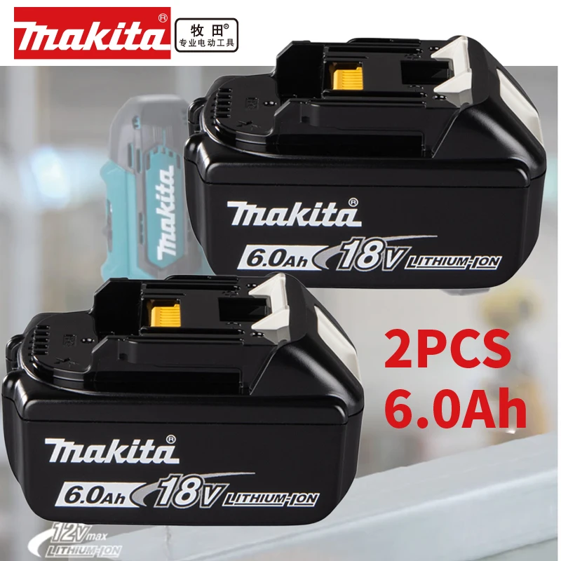 

Makita-100% оригинальная аккумуляторная батарея для электроинструмента, сменный светодиодный литий-ионный аккумулятор, 6,0 Ач 18 В LXT BL1860B BL1860BL1850