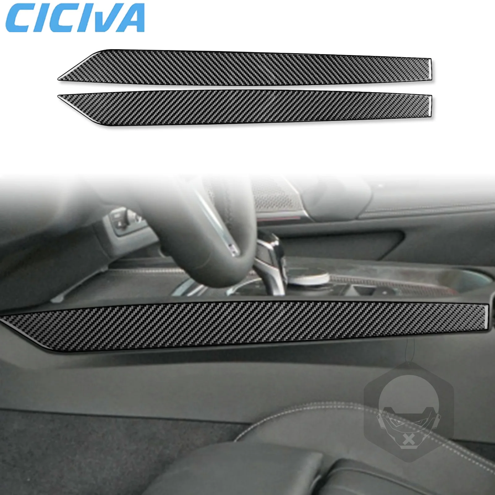 

For BMW Z4 G29 Accessories Interior 2019-2024 Carbon Fiber Gear Center Console Sides Cover Tuning Decorative Stickers Auto Trims