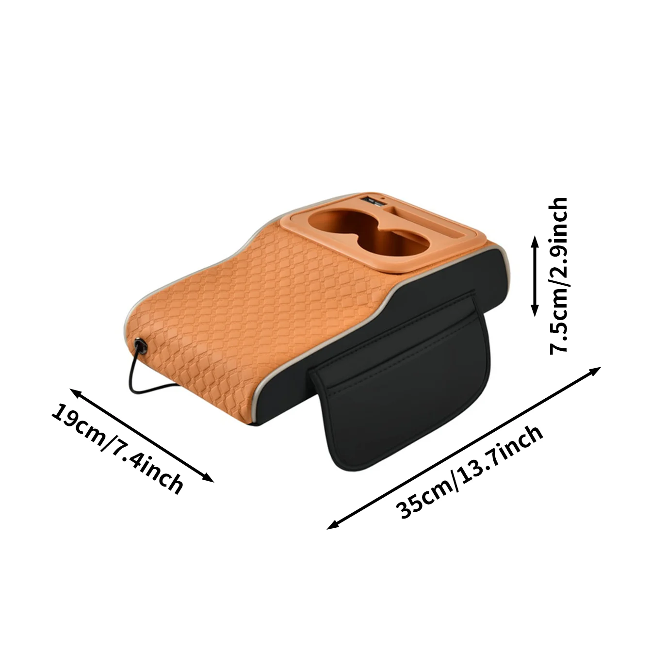 1 Multifunctional Car Armrest Box with Replaceable Cover, Featuring Starry Sky Laser Projection, Side Light-Emitting Strips, Dual Type-C/Usb Charging Ports for Mobile Phones, Easily Transforms into a Cup Holder, Tissue Box, Mini Trash Bin, and a Large Phone Holder. It Is a Practical and Thoughtful Car Accessory.