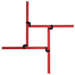 1Set 59cm Trimming Machine Milling Groove Engraving Guide Rail Adjustable Backing Guide Rail Bracket DIY Woodworking Tools