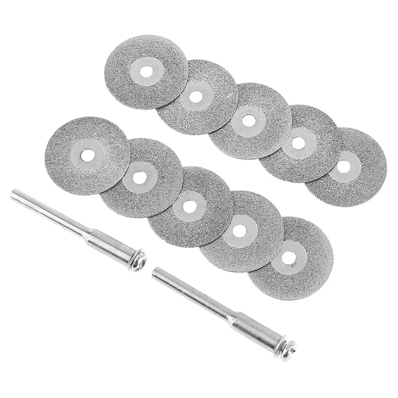 10Pcs Diamond Circular Saw Blade Set Mini Cutting Disc Rotari Blade Tool Woodworking Electric Grinding Dremel Accessory Cut Disc