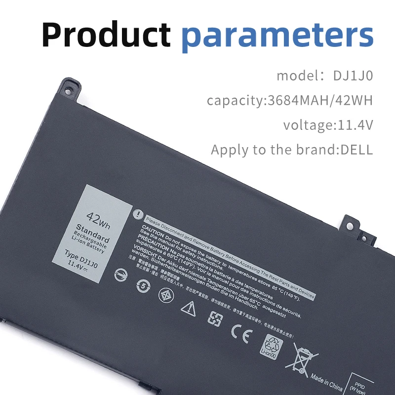 SUOZHAN-batería DJ1J0 para ordenador portátil, para DELL Latitude 12, 7000, 7280, 7380, 7480, Tablet PC Series PGFX4 ONFOH 0NF0H