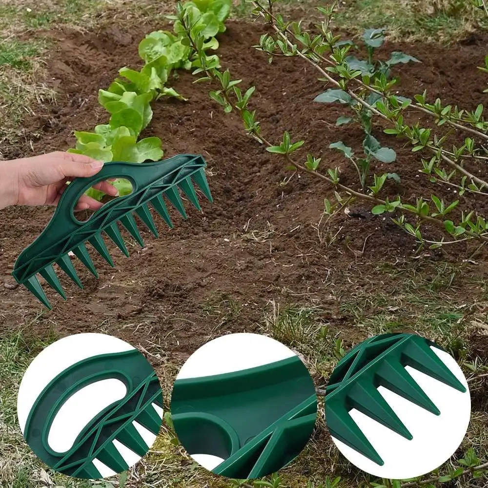 Easy To Handle and Use Plastic Seeder Planter Tool 12 Hole Garden Tool Multi Seeds Dibbers Green Manual Sower Yard