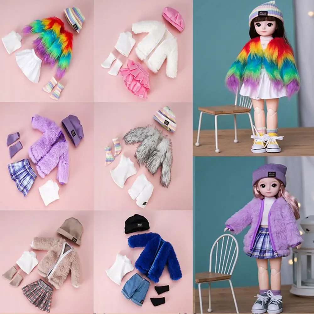 

School Style 1/6 BJD Dolls Sweater Set Knitwear Skirt 30cm Dolls Suit Skirt 30cm Cute 1/6 BJD Suit Sweater Birthday Gift