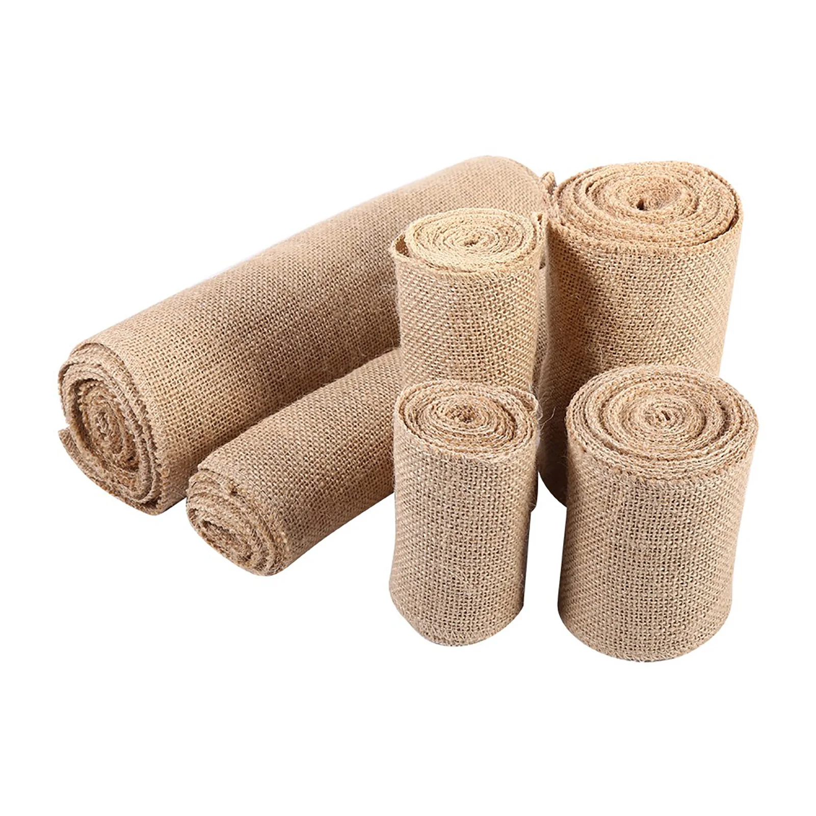 Vintage Nature Hessian Jute Burlap Ribbon Table Runner Crafts Chair Christmas Wedding Party jute table runner Party Table Runner