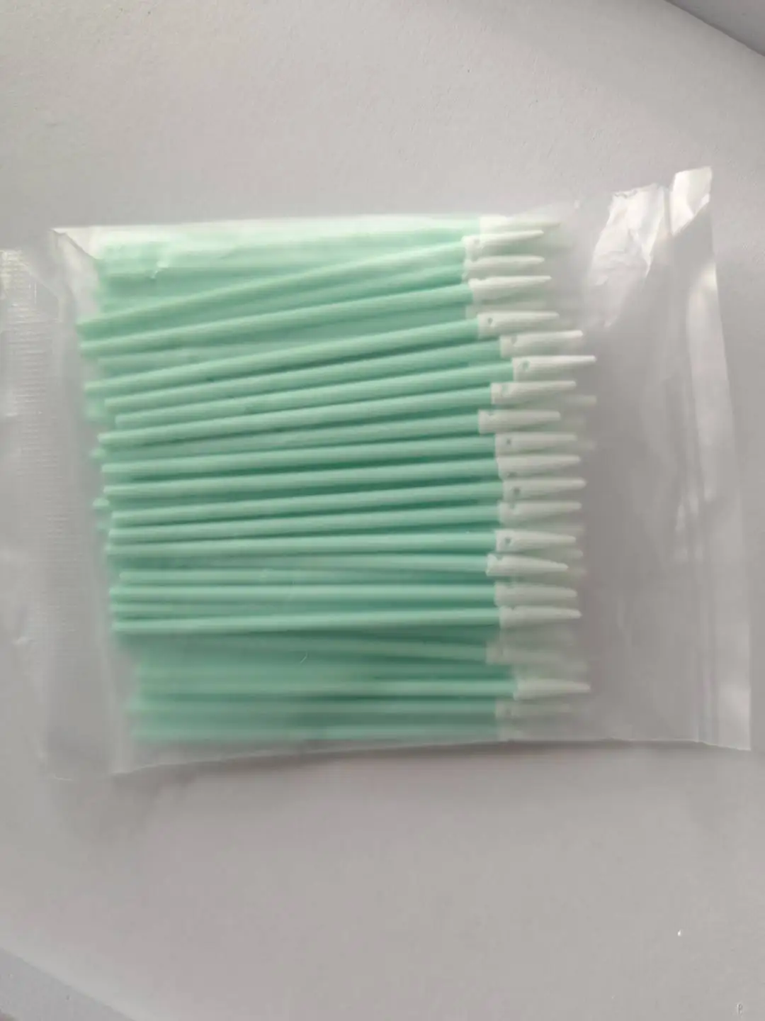 100 unidades/bolsa de almohadillas de espuma desechables para limpieza de fibra óptica, microesponjas de limpieza para mantenimiento de cabezales de impresión y cables de fibra, herramientas de limpieza