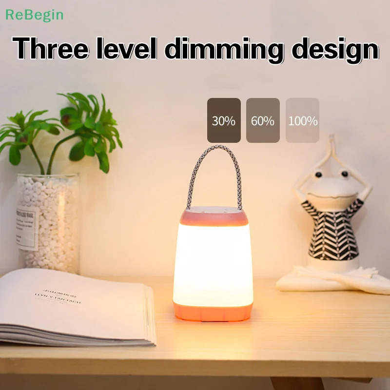 Dimmable LED Table Lamp Touch Sensor Baby Eye Protection Light Battery/USB Powered For Room Outdoor Camping Lighting Nightlight