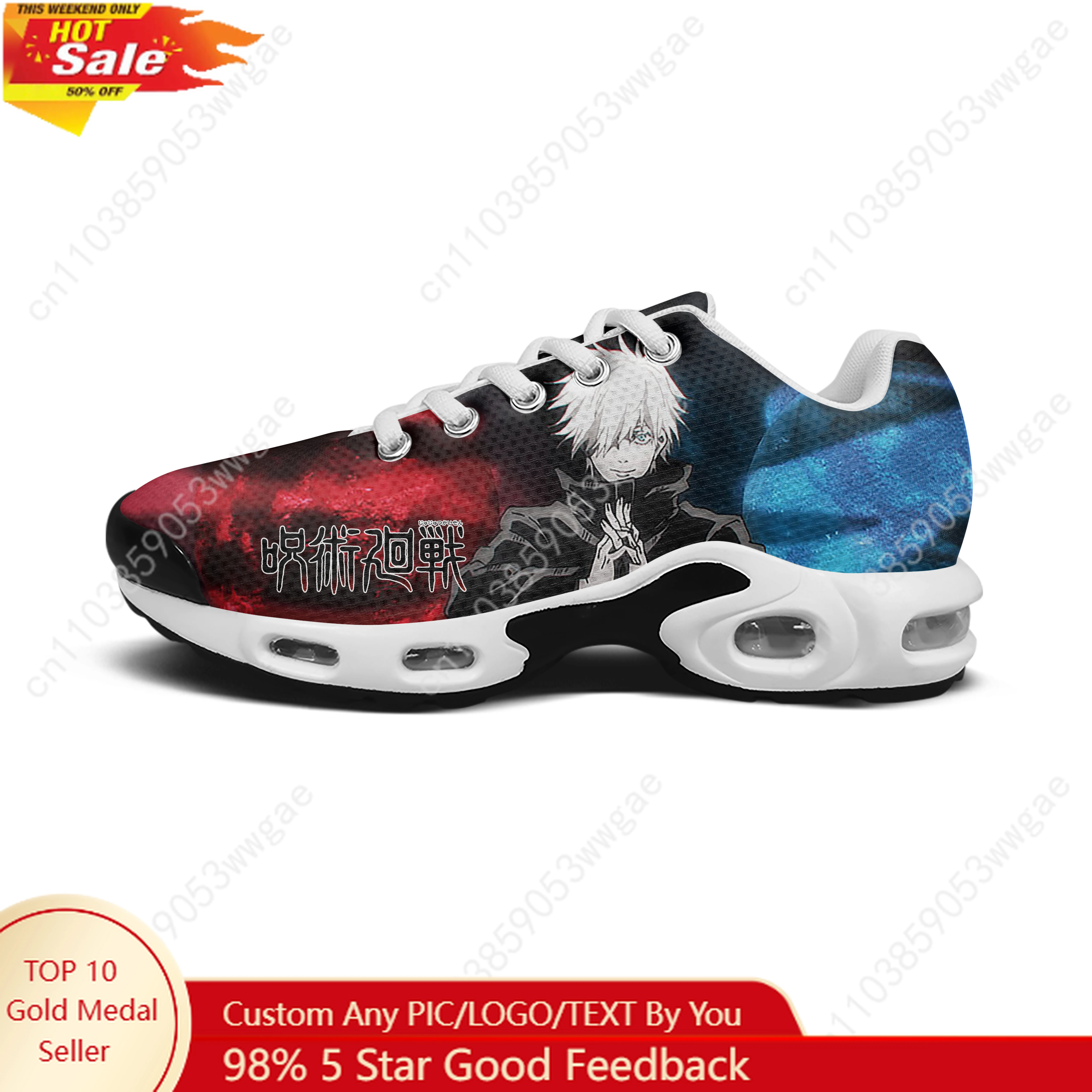 

Gojo Lightweight Sport Shoe Air Cushion Sneakers Mens Womens Teenagers High Quality Cartoon Custom Made Leisure Mesh Sneakers