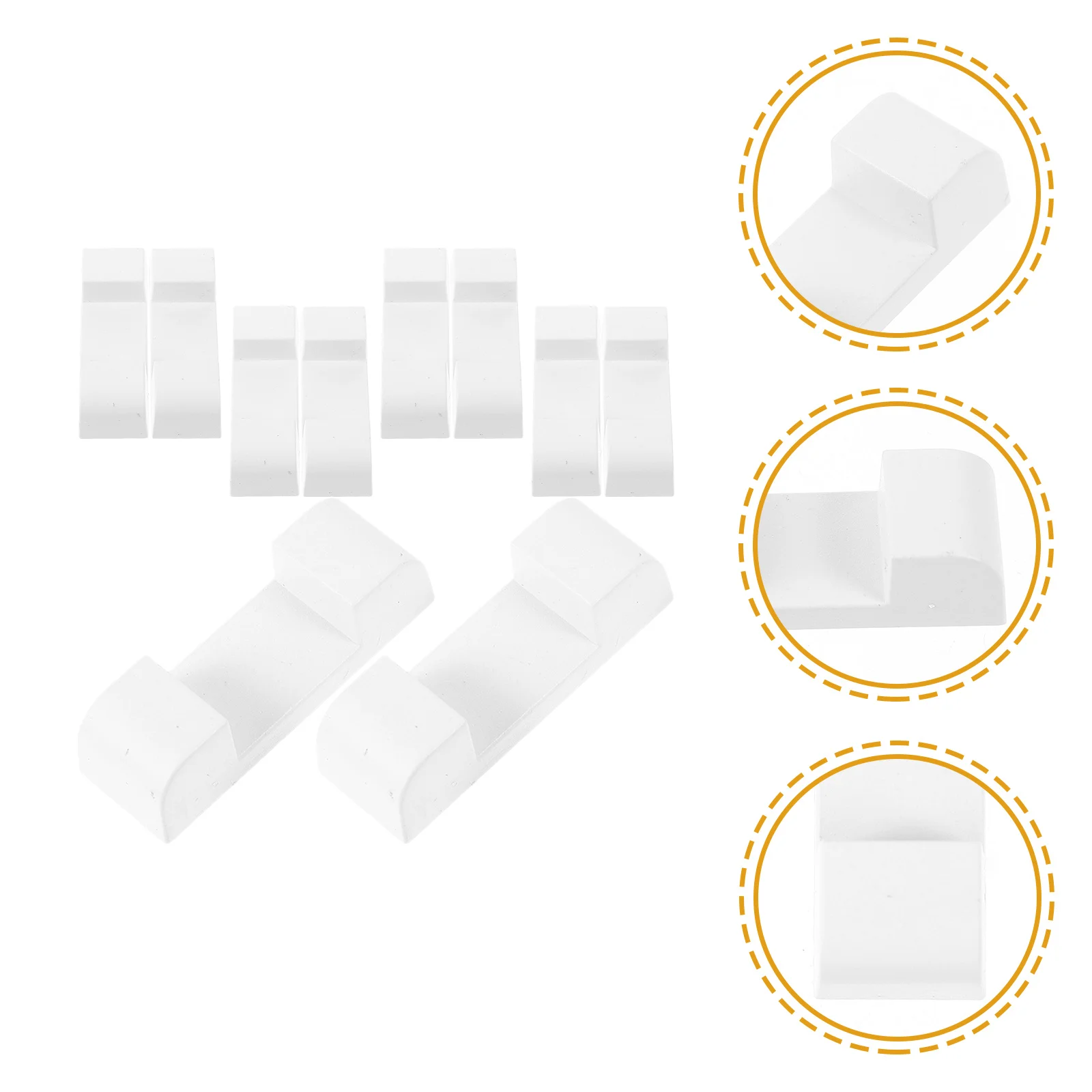 10 قطع من قواعد صندوق القلادة الرقيقة، حامل عرض المجوهرات العائمة، حجم صغير، قواعد إطار سهلة الإزالة #1