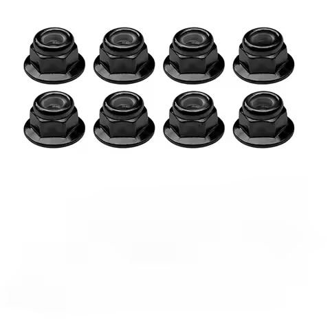8pcs Metal M4 Flange Screw Nut for RC Car HSP 94123 94111 Tamiya TT02 TT01 HPI, Kyosho, SCX10, D90 TRX4