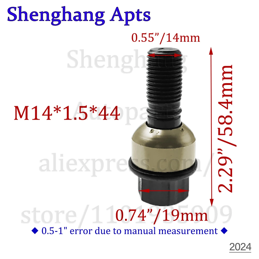 M14*1.5*44 Wheel Lug Bolt For Porsche 911 997 Panamera Cayenne Boxster WHT-006-978,WHT006978,99736120301,99736120302,99736120303