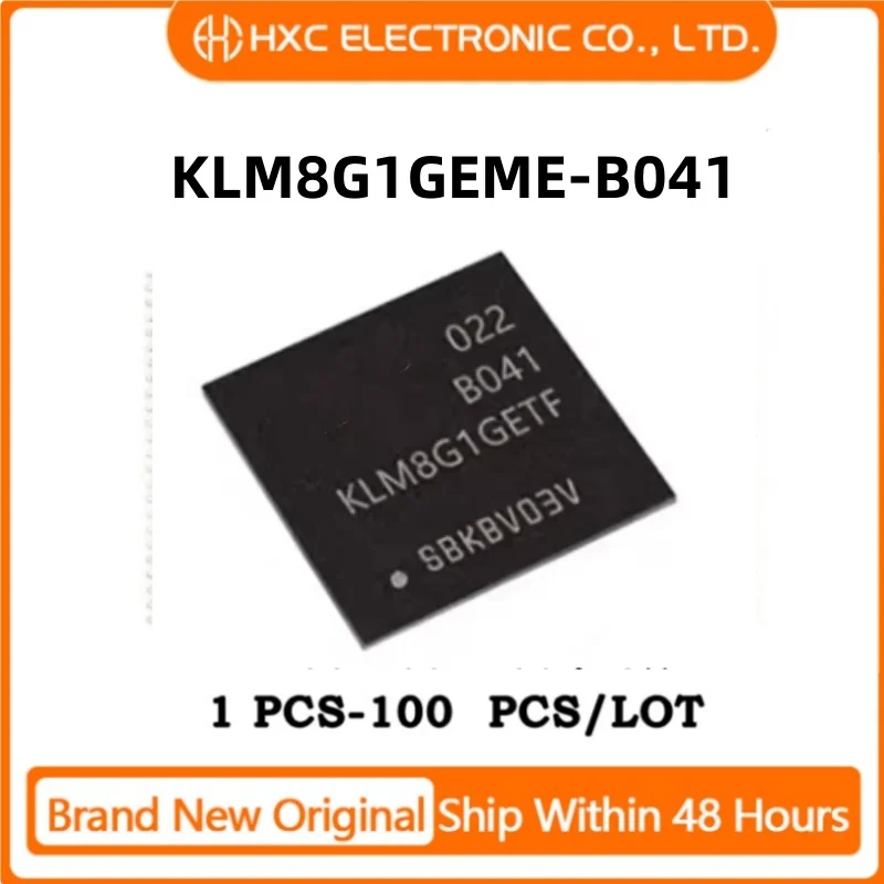 

1PCS/5PCS/10PCS/50PCS KLM8G1GEME-B041 KLM8G1GEME FBGA153 Brand New Original IC CHIP