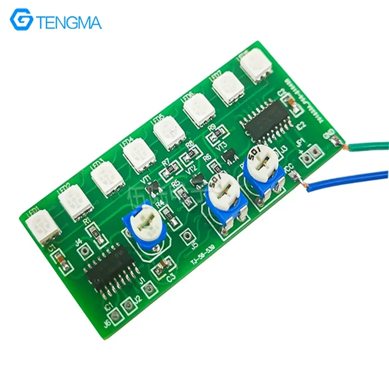 Seven colour changing 8-way running lights DIY kit electronic mock test counterpart single recruit welding circuit boards