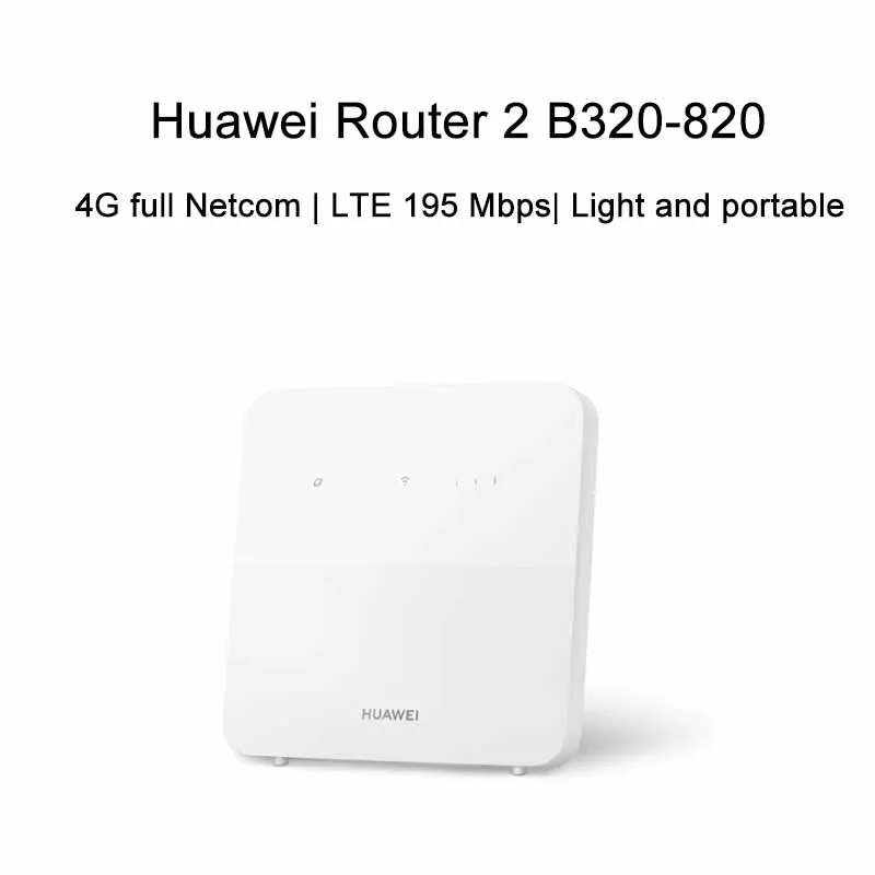 HHUAWEII Router 2 B320-820 WiFi Repeater 4G LTE 195 Mbps Wireless Signal Amplifier With Sim Card Slot Support up to 32 Devices