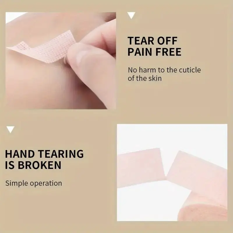 1/3Rolls Eyelash Tape, Adhesive Fabric Lash Tapes For Eyelash Extension, Breathable Micropore Fabric Medical Tape
