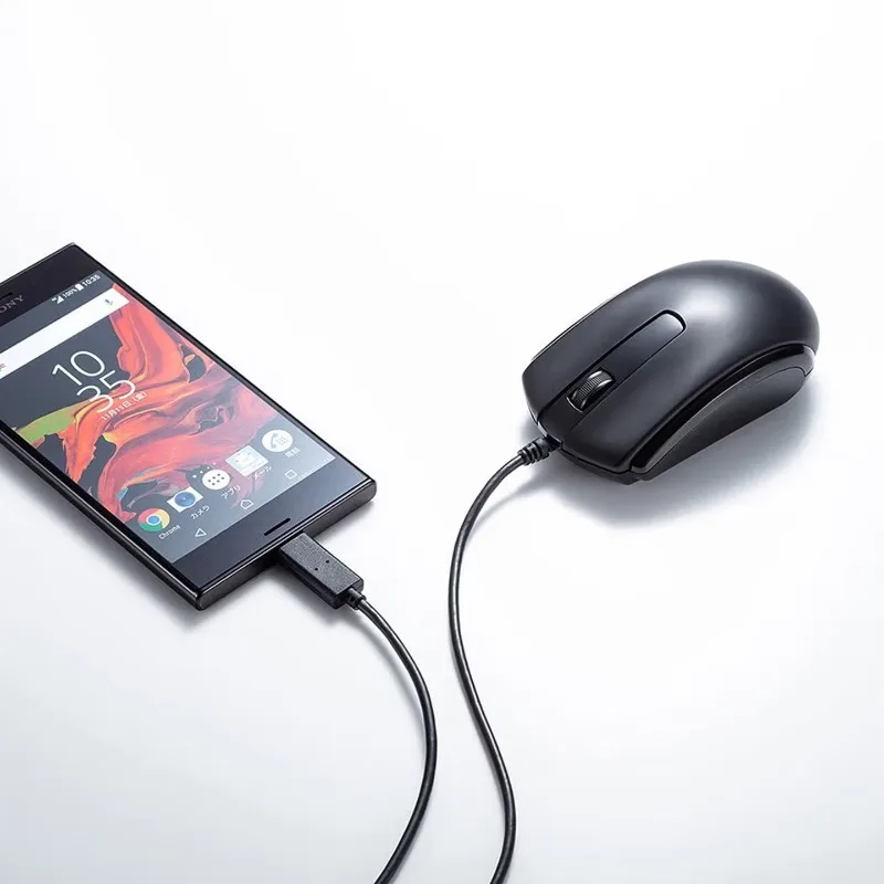 Type-C interface wired mouse, lightweight  left and right hand WIN/MAC/tablet/Android mobile phone mouse BLC158BK