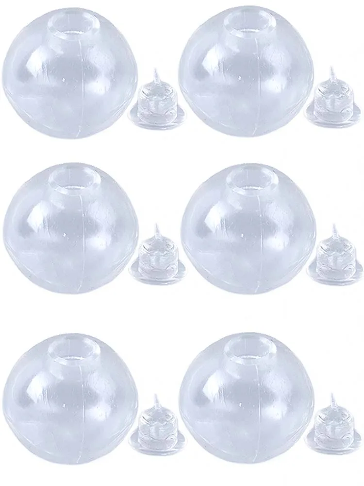 6 szt. Przezroczyste, miękkie, puste kulki TPR do samodzielnego wykonania, ręcznie robione zabawki typu bubble squishy do redukcji stresu, zabawki do ściskania, fidget toys, do tworzenia rękodzieła. — 2