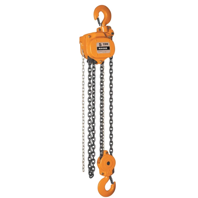 

VD Manual Hand Chain 10 Ton Alloy Steel Chain Block New IP65 Protection 1 Year Warranty for Lifting Goods Metal