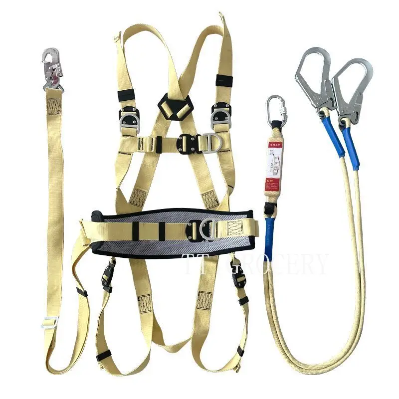 Aramid Safety Harness 5-Point Welding Safety Belt Fire Rescue Fall Protection High Temperature Resistant & Fire Retardant