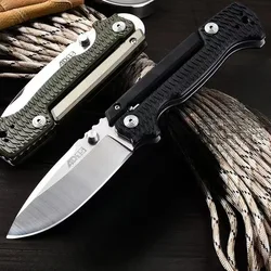 1PC Stainless Steel Folding Knife, Fruit Knife, Outdoor Camping Knife, EDC Portable Pocket Knife, High Hardness Cutting Knife