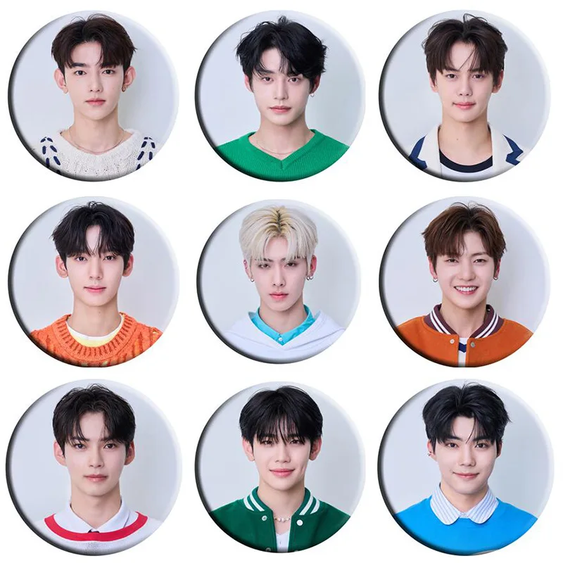 KPOP ZB1 KCON 2023 Photo Badge Round Brooch BOYS PLANET ZEROBASEONE Mirror Keychain Bag Pendant Ricky ZhangHao Hanbin Fans Gifts