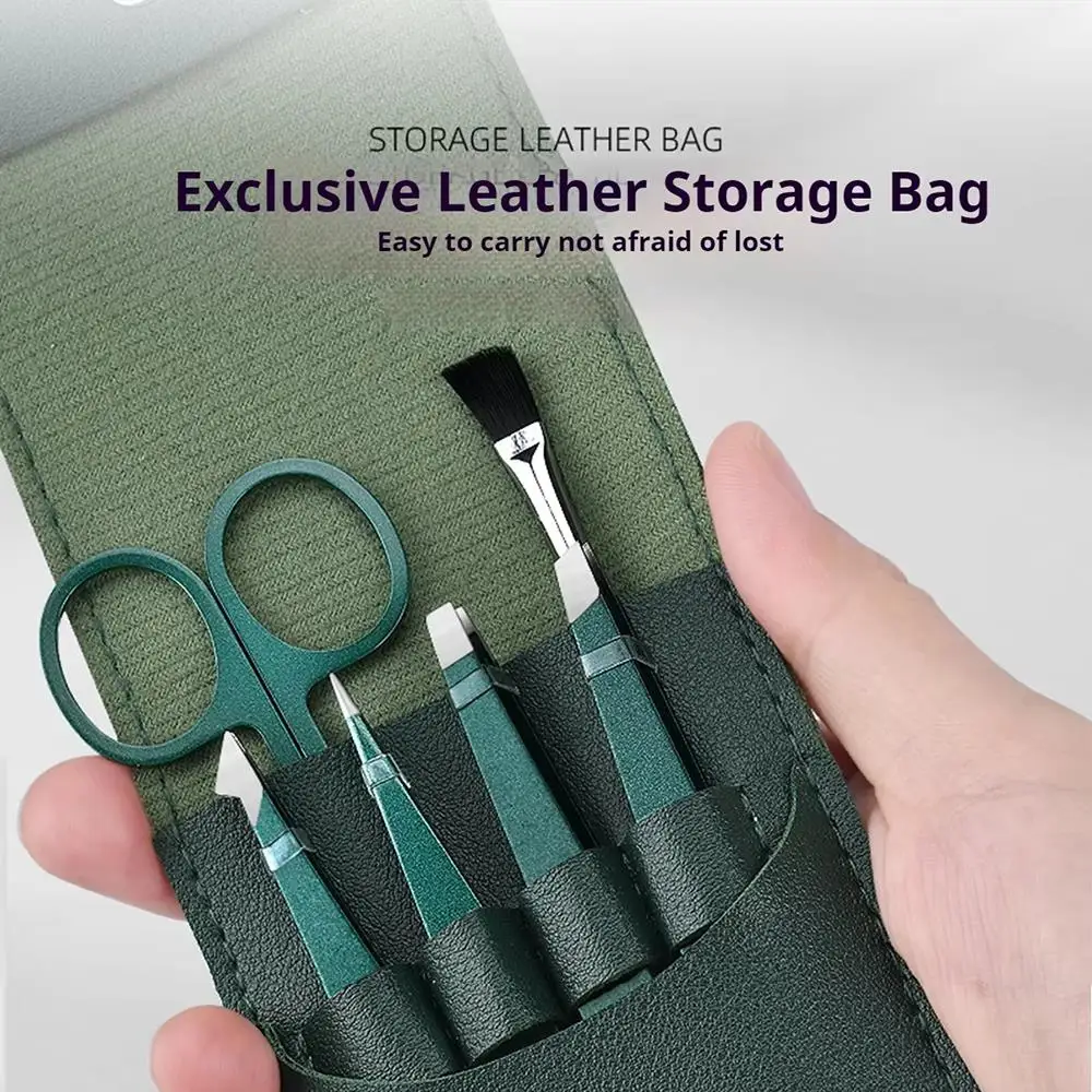 2/4 قطعة أدوات التجميل الفولاذ المقاوم للصدأ الحاجب الملقط مائل طرف مسطح رمش كليب متعددة الوظائف شعر الوجه إزالة أدوات ماكياج