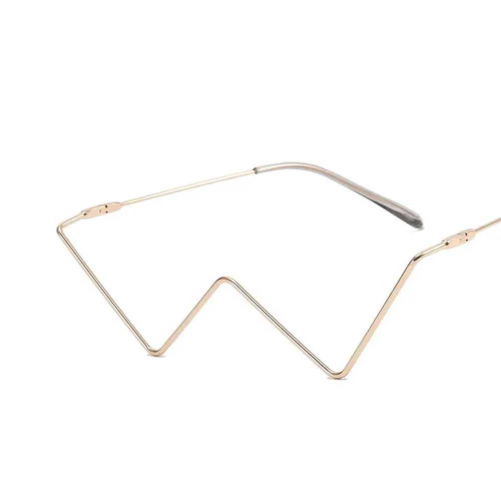 

Fashion Metal Eyewear Decoration For Women Gold Rhinestones Glasses Frame Glasses Frame Triangle Glasses Frame Fake Glasses