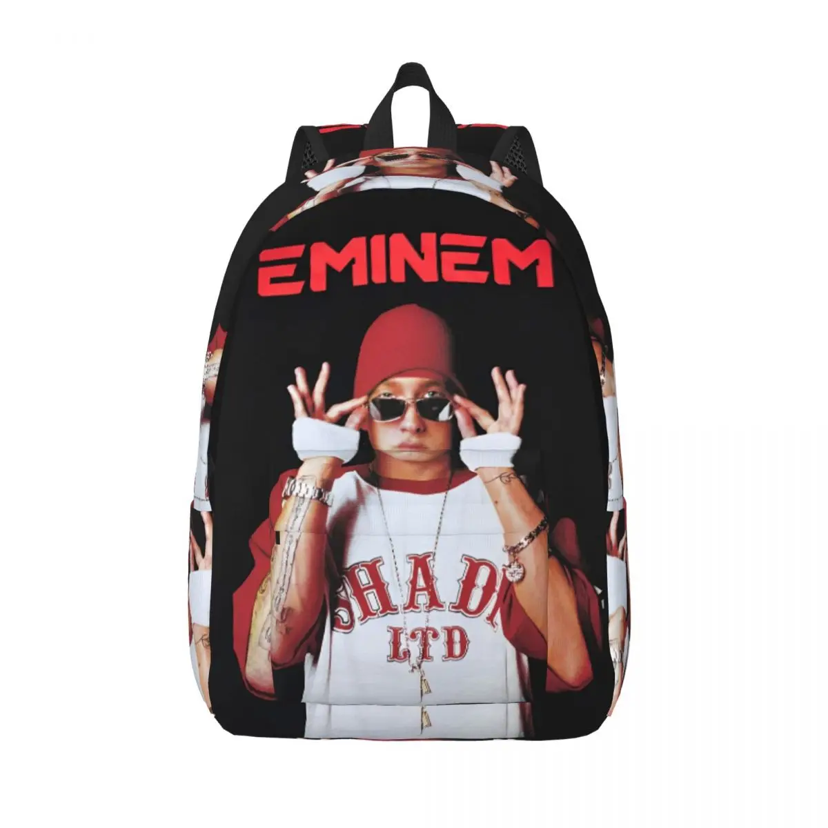 Famous Rapper Eminem for Teens Student School Bookbag Daypack Middle High College Hiking