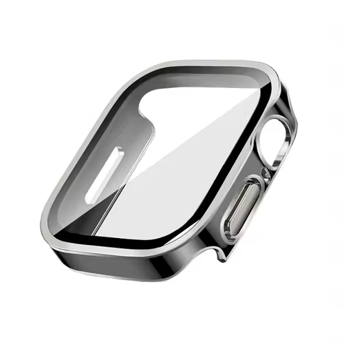 Glass+Case For Apple Watch 42 46mm 45mm 41 49 44mm 40 mm straight edge Screen Protector Cover Case iWatch SE 6 7 8 9 10 11 Ultra - Image 24