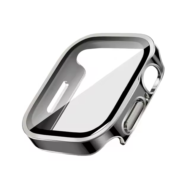 Glass+Case For Apple Watch 42 46mm 45mm 41 49 44mm 40 mm straight edge Screen Protector Cover Case iWatch SE 6 7 8 9 10 11 Ultra - Image 24