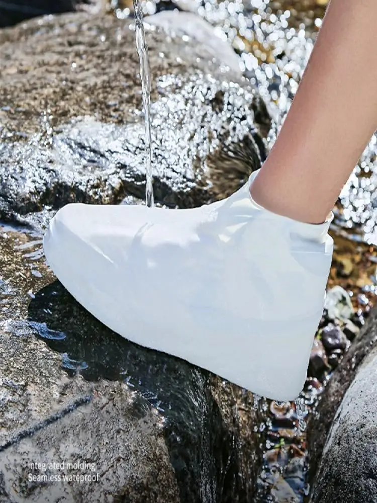 Non-Slip Latex Shoe Covers Shoes Protectors Reusable Rain Shoe Cover Elastic Waterproof Overshoes Outdoors