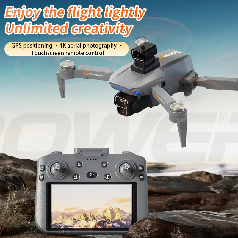 B8S Drohne GPS-Positionierung Touchscreen-Version 4K Professionelle HD Dual-Kamera Bürstenlose Motoren Hindernisvermeidung Quadcopter-Spielzeug
