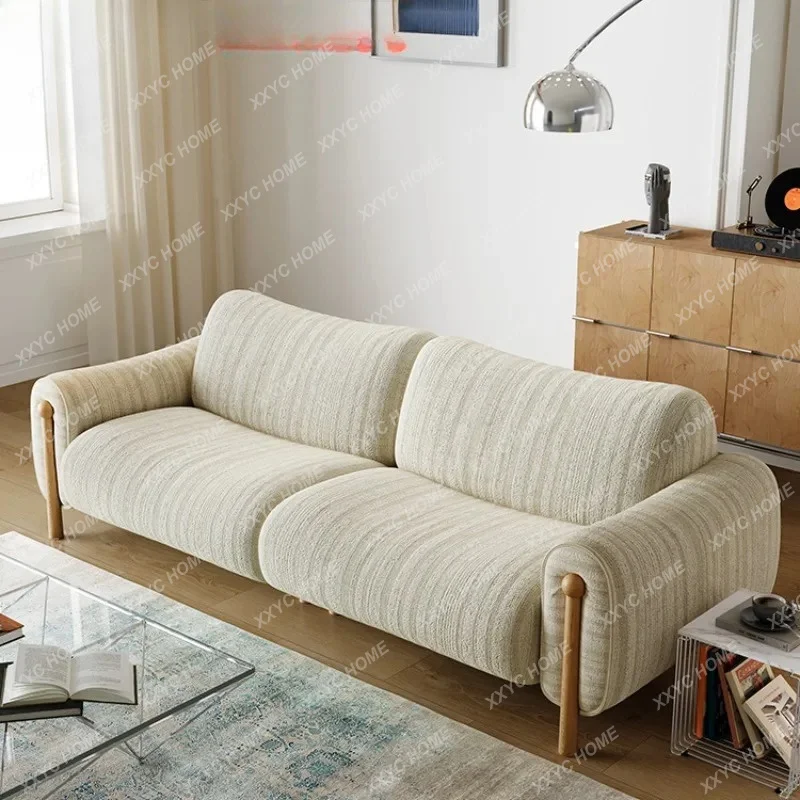 XXLiving room straight row tall modern simple cream wind removable sofa