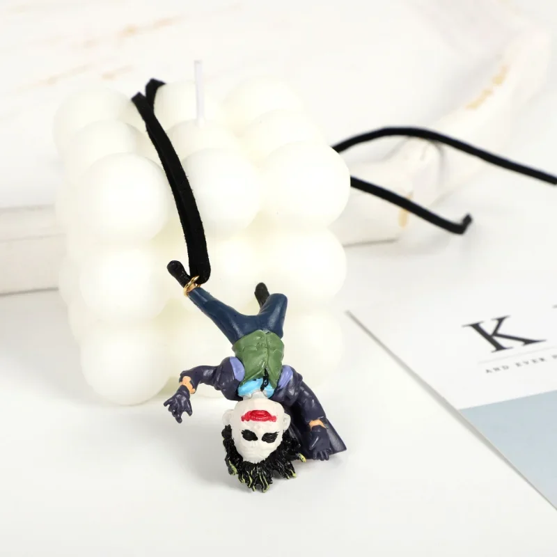 Joker Cartoon Figurines Super Cool Upside Down Design Car Pendant Car Interior Hanging Ornament Christmas Gift