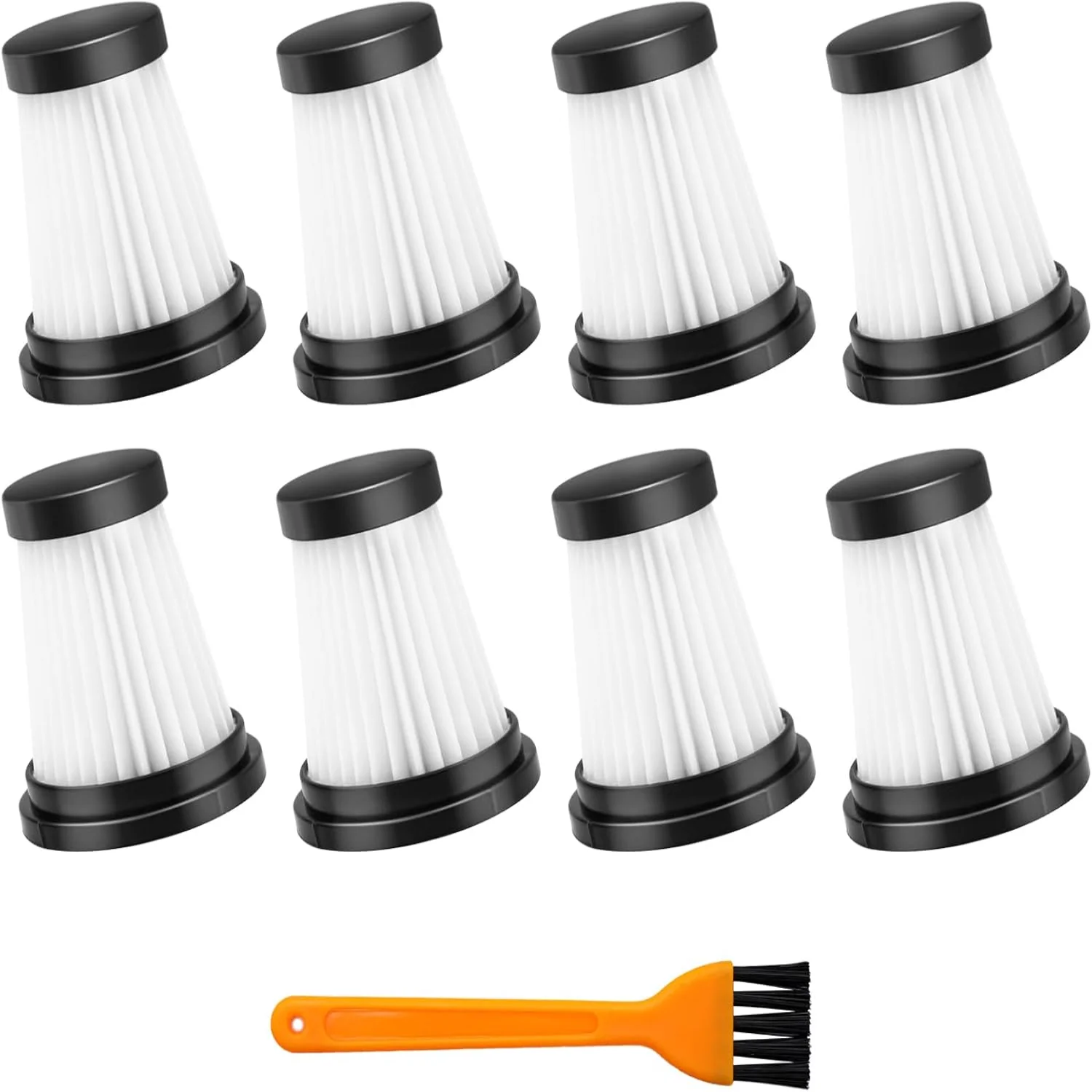 8 Pack HEPA Filters  Parts for  K12 K12  K13  Cordless Vacuum Cleaner Washable Accessories Filter Light for vacuum