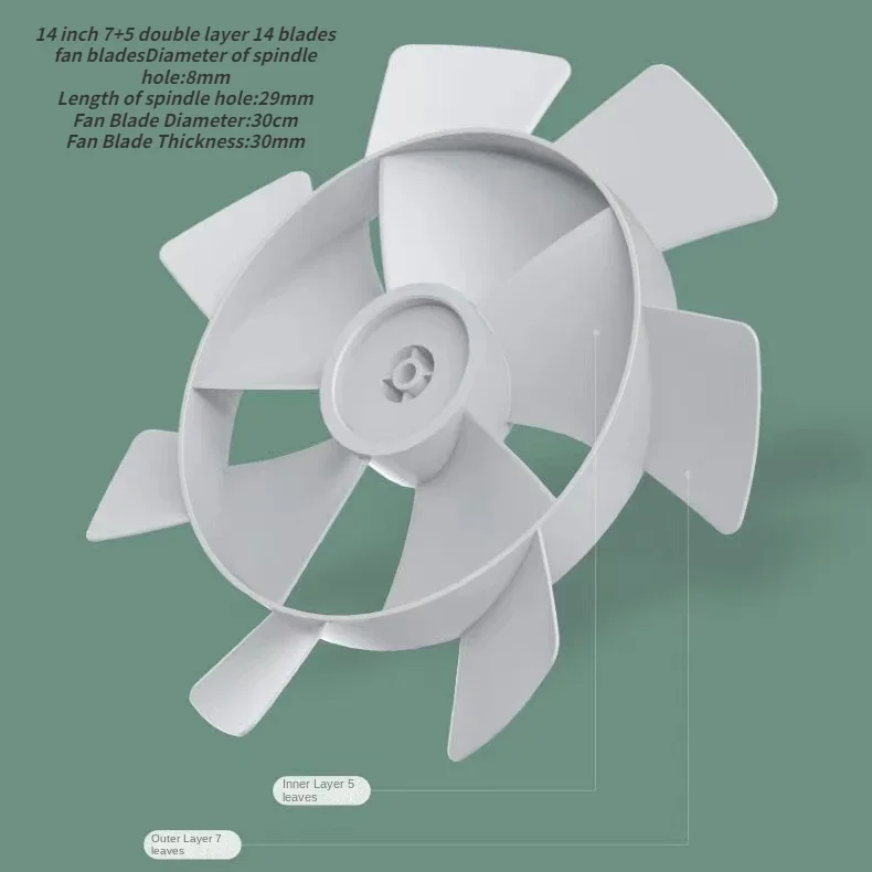 Dla Xiaomi Mijia DC Inverter Floor Fan 2 Battery Edition BPLDS03DM Wymienne łopatki wentylatora