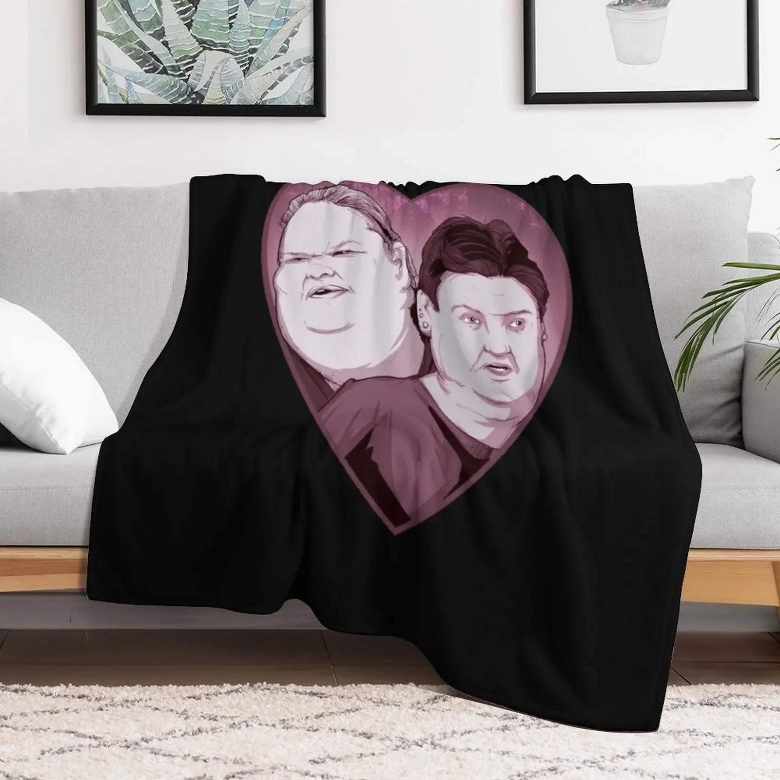 Sodie Sisters Throw Blanket Stain Resistant Cozy Warm Blanket