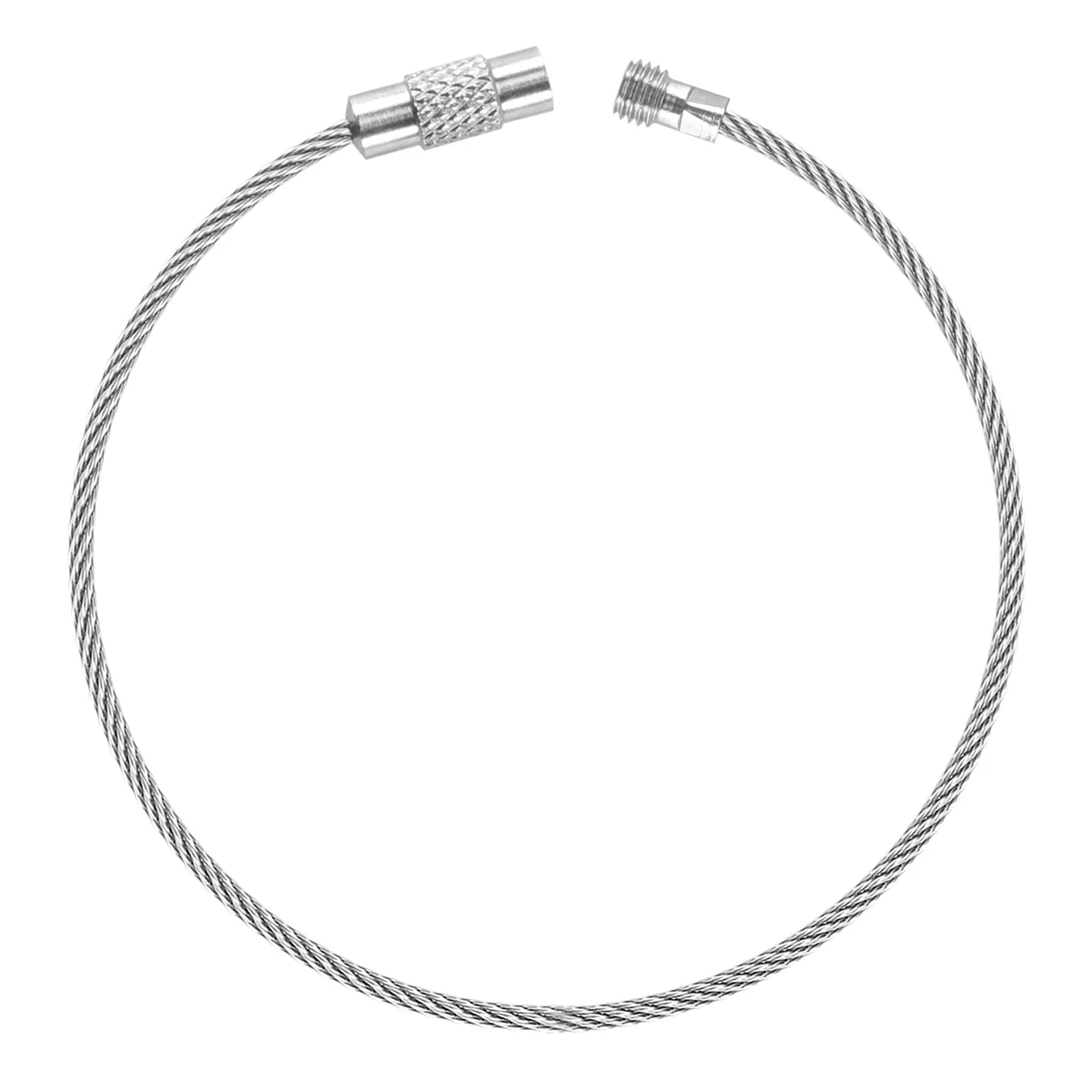 A62K 1 шт., винт из нержавеющей стали, фиксирующий провод, брелок для ключей, кабельные брелоки, уличный аксессуар