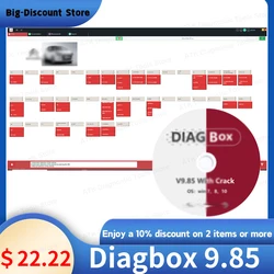 Diagbox V9.85 with Crack Le-xia3 PP2000 Diagnostic tool Latest Diagbox version OBDS Scanner  For Peo-geot original installation