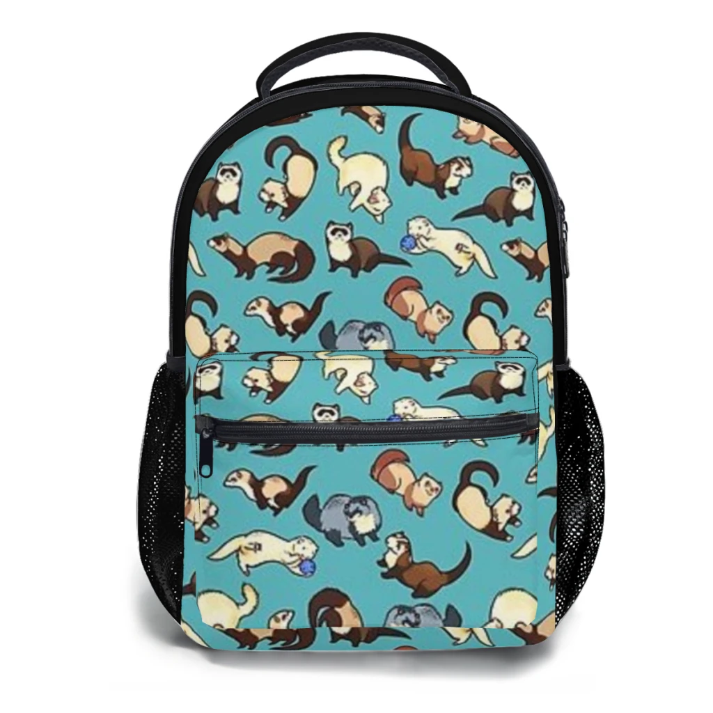 cat snakes in blue Versatile Backpack Large Capacity Waterproof Backpack Washable Computer Bag Unisex