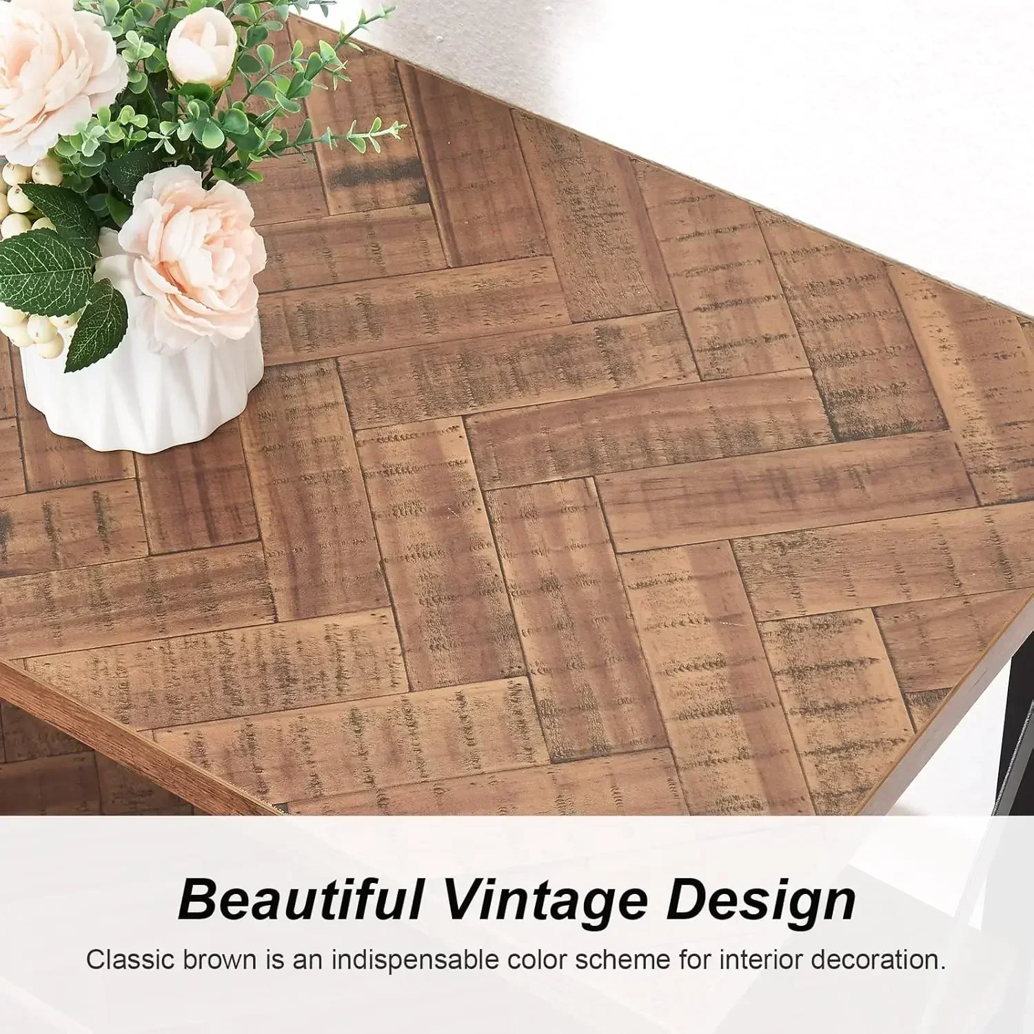 Customizable 6 Tier Bookshelf,74 Inch Tall Industrial Bookshelf With Metal Frame And Open Shelves,Rustic Heavy Duty Bookshelves