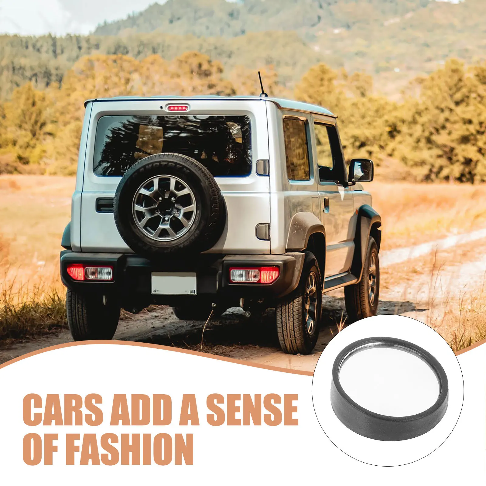 

2Pairs Side View Mirror Blind Spot Monitor for Cars Extended Coverage Rearview Driving Assistance Automotive Exterior Upgrade