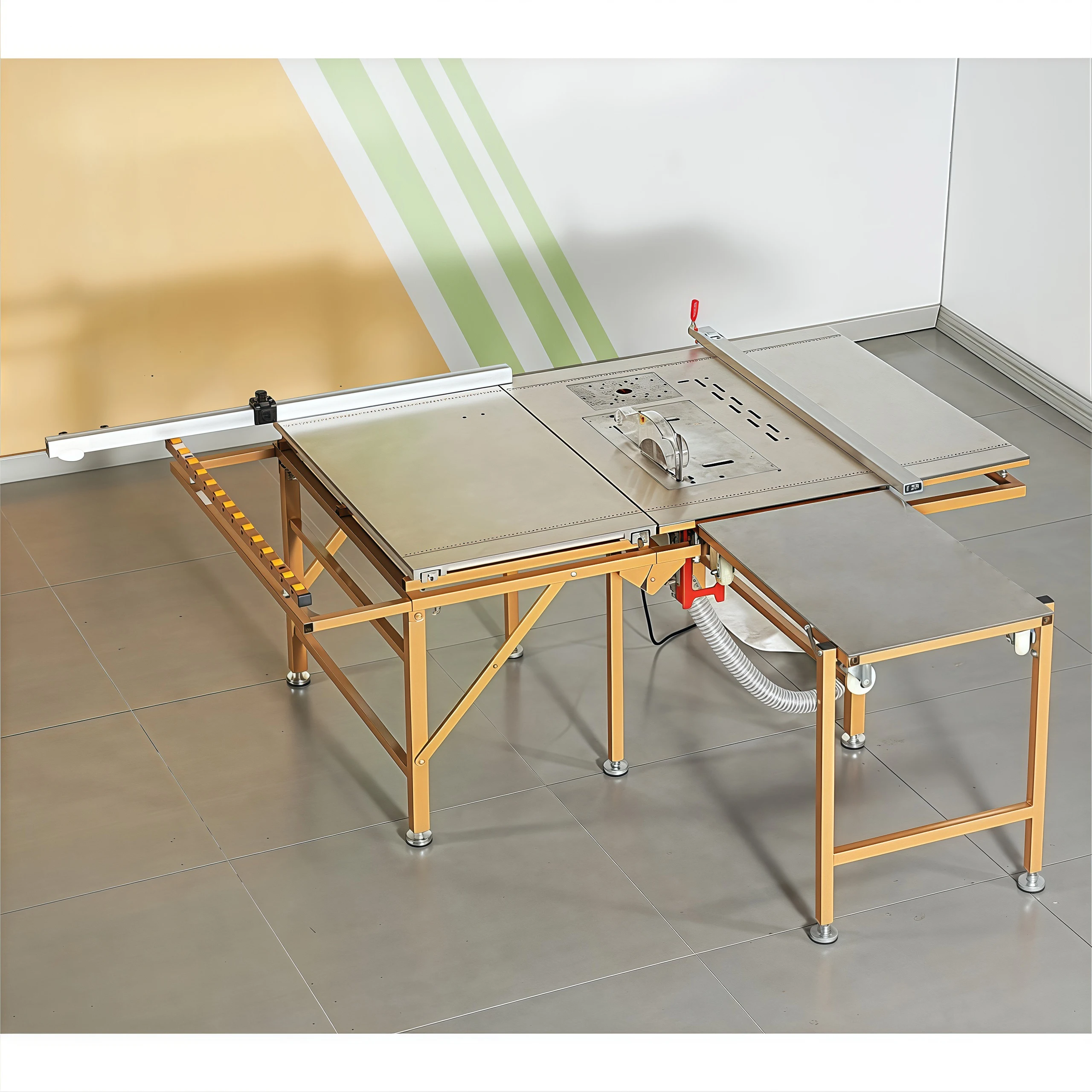 

2026 New Multifunctional Woodworking Saw Set with Dust-Free Cutting Saw, Precision Electric Panel Saw, Woodworking Saw Table