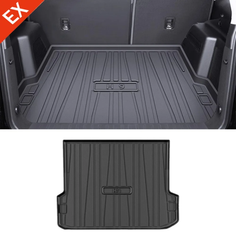 

Car Trunk Mat Auto Rear Trunk Mat Wear-Resistant Waterproof Anti Dust For GMW Haval H9 2024 2025 Accessories TPE